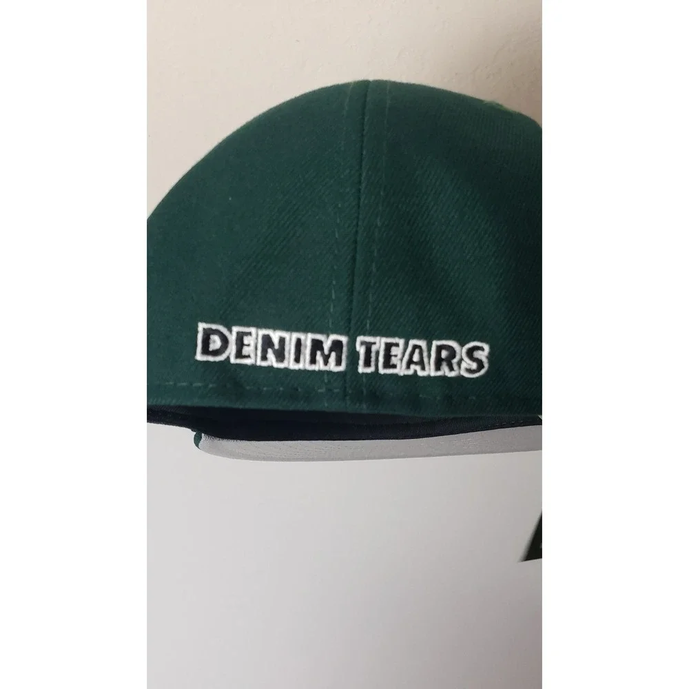 Denim Tears x New Era 59FIFTY Kras Harlem Georgia Fitted Hat Green 7 1/4 Urban